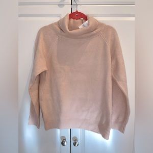 NWT Ann Taylor Turtleneck Sweater Light Pink